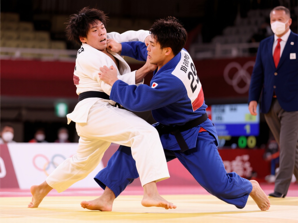 柔道赛场重现精准得分