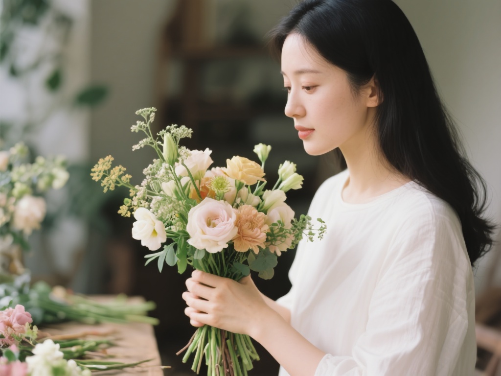 刘禹彤晒日常随笔：一手鲜花，一手篮球