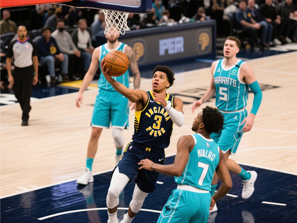 哈利伯顿双十表现耀眼，步行者力克黄蜂