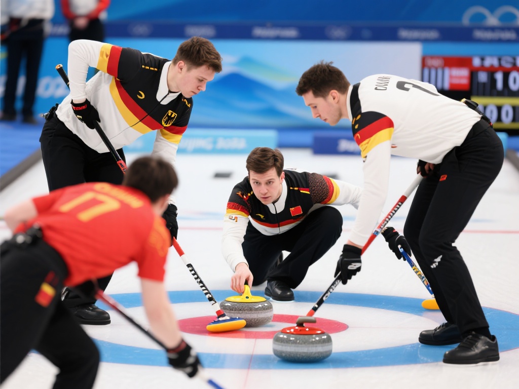 世界男子冰壶锦标赛：中国队迎战德国队循环赛对决