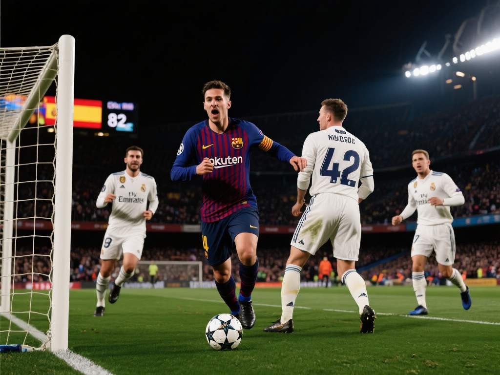 巴萨半场4-2力压皇马，国家德比82年来首次半场进球超6